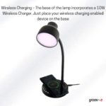 Groove Astra - LED Lamp with Wireless Charging Pad & Bluetooth Speaker